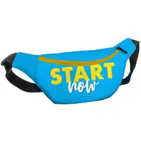 Сумка на пояс бананка Bumbag Start now 27x16 см (BB_22S013_ZHL)