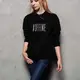 Свитшот "#offine" унисекс, Черный, XXL, английский