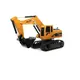 Экскаватор на радиоуправлении Model Excavator, пульт, звук, подсветка, подвижный ковш, отвертка, муляжи. Yellow (149878)