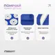 Массажный коврик Easyfit с подушкой (аппликатор Кузнецова) + чехол Синий с белым