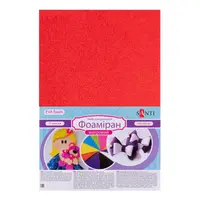 Фоаміран махровий Santi 742738 20х30х2 см 10 аркушів червоний
