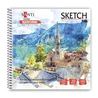 Альбом для акварелі A5 Santi Paper Watercolour Collection City 130504 20 аркушів