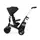 Велосипед детский трехколесный с родительской ручкой KiderKraft EASYTWIST Black / Коляска толокар для ребенка