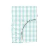 Простыня на резинке для коляски и люльки 40x80 MINT CHECK