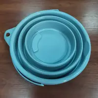 Відро 10 літрів туристичне складане Collapsible Bucket Бірюзовий