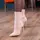Сапоги женские Fashion River 3313 40 размер 25,5 см Бежевый