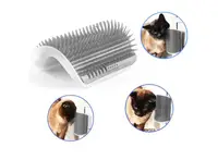 Щетка - чесалка для самогруминга кошек Self Groomer Серая