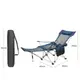 Раскладное кресло шезлонг Lesko SW233 Blue для отдыха пикника дачи портативное