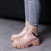 Черевики жіночі Fashion Leith 3466 36 розмір 23,5 см Бежевий