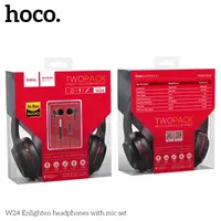 Пара навушників накладні та вставні HOCO Enlighten W24
