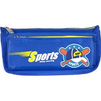 Детский пенал-косметичка 68020 "Sport CAP" 21,0х9,0х6,0см на молнии Синий
