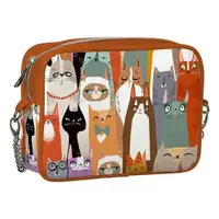 Сумка на цепочке Cherie Рыжие котики 21x17x7 см