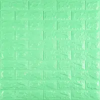 3D панель самоклеющаяся 700x770x7мм кирпич Мятный (012-7) SW-00000050