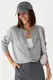Короткий легкий кардиган на блискавці - сірий цвет, ONE SIZE