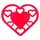 Подставка под горячее Gipfel Amour GP-0296 20х17х0,5 см красная