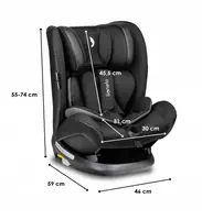 Автокрісло Lionelo OLIVER 9-36 kg Isofix Black