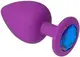 Анальная пробка Purple Silicone Sapphire L