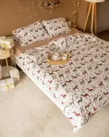 Постільна білизна сімейна Dushka Home Байка 21456 160х215х2 см