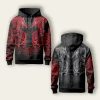 Худи спортивные с 3D принтом Viking Power 29331 3XL