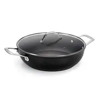 Низкая кастрюля Barazzoni Black Titan Pro 4,1 л с крышкой