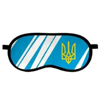 Маска для сну оксамитова Тризуб (MDS_22U023)