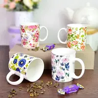 Набір кухлів Stenson Flower garden SA-00699 360 мл 12 шт