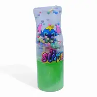 Слайм с шариками и фигуркой "Стич", 5 см (зеленый)
