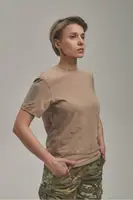 Футболка жіноча, кулір, койот