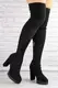 Женские ботфорты Fashion Ebony 1363 36 размер 23 см Черный