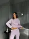 Теплий спортивний костюм YK0100 Сиреневый XXL-3XL