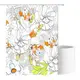 Шторка для ванны и душа и из полиэстера водонепроницаемая Bathlux 180x180 см с кольцами для ванной комнаты