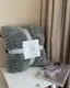 Плед-покрывало Dushka Home 21302 200х230 см серый