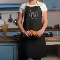 Фартух "Закрой рот и ешь", Чорний, російська