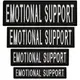 Набор шевронов 4 шт с липучкой Emotional Support, для служебных собак, кинологов, кинологическая служба,