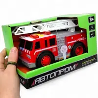 Машина АВТОПРОМ "Пожежна" (світло, звук, коробка - 21х13х11 см)