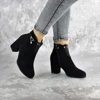 Ботильйони жіночі Fashion Bluebeard 2339 37 розмір 24 см Чорний