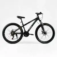 Велосипед Спортивный Corso 26". "PULSAR", 21 скорость, алюминиевая рама 13’’, переключатели Shimano. Black (137779)