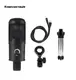 Конденсаторный микрофон Manchez USB-100 (USB) со штативом Black