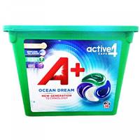Капсулы для стирки универсальные A + Active 4 Caps Ocean Dream 8435495831372 38 капсул