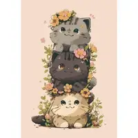 Картина за номерами "Милі котики" 28x40 см