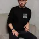Свитшот "В меня вселился вес" унисекс, Черный, XXL, русский