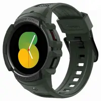 Чехол и ремешок Spigen для Galaxy Watch 4/5 (44mm) - Rugged Armor Pro 2 in1, Military Green (ACS05395)