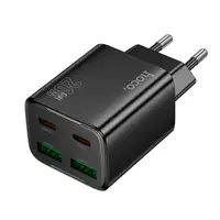 Адаптер сетевой HOCO Fundador four-port charger set N55 |2USB/2Type-C, 20W/3A, PD/QC|
