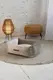 SAPPHIRE MarbleVelvet – премиальный лежак из мраморного велюра для собак M 50×70×24 СМ серый
