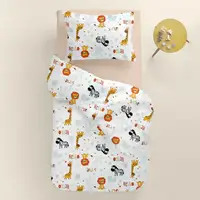 Подростковая постель с простыней на резинке SAFARI ANIMALS