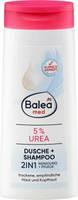 Гель для душа и шампунь 2в1 с 5% мочевины Balea Med 5% UREA Dusche & Shampoo 4066447591644 300 мл