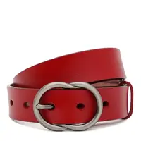 Женский кожаный ремень Borsa Leather CV1ZK-002r-red