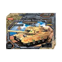 Конструктор Teko. "Військова техніка", 344 деталі, танк "Griffin". Khaki (147028)