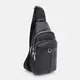 Мужской кожаный рюкзак через плечо Keizer K18006bl-black