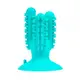 Игрушка для собак Кактус на присоске Bronzedog PetFun Dental ∙ Чистящая зубная щетка с отверстием для еды